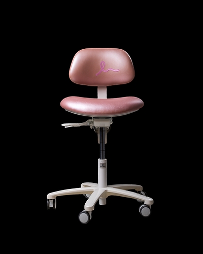 Operator Stool in Rosa