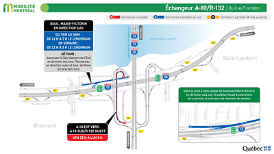 4. Échangeur A-10 / R-132, du 2 au 7 octobre 4. Échangeur A-10 / R-132, du 2 au 7 octobre