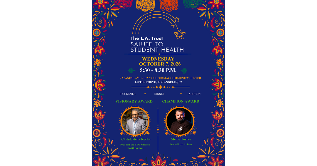 The L.A. Trust to Celebrate Student Health at Annual Salute to Student Health Gala