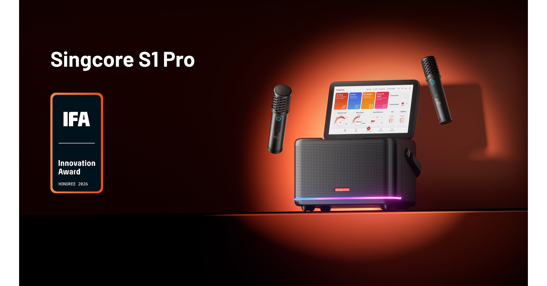 Singcore Unveils S1 Pro: an All-in-One AI Karaoke System Launching on Kickstarter in October 2026