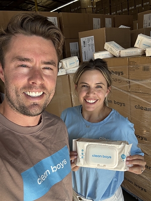 clean boys Wipes a Good Bet: Sports Media Couple Makes a New Play with Men’s Flushable Wipes