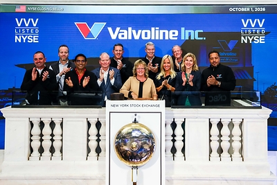 Valvoline at the NYSE on October 1