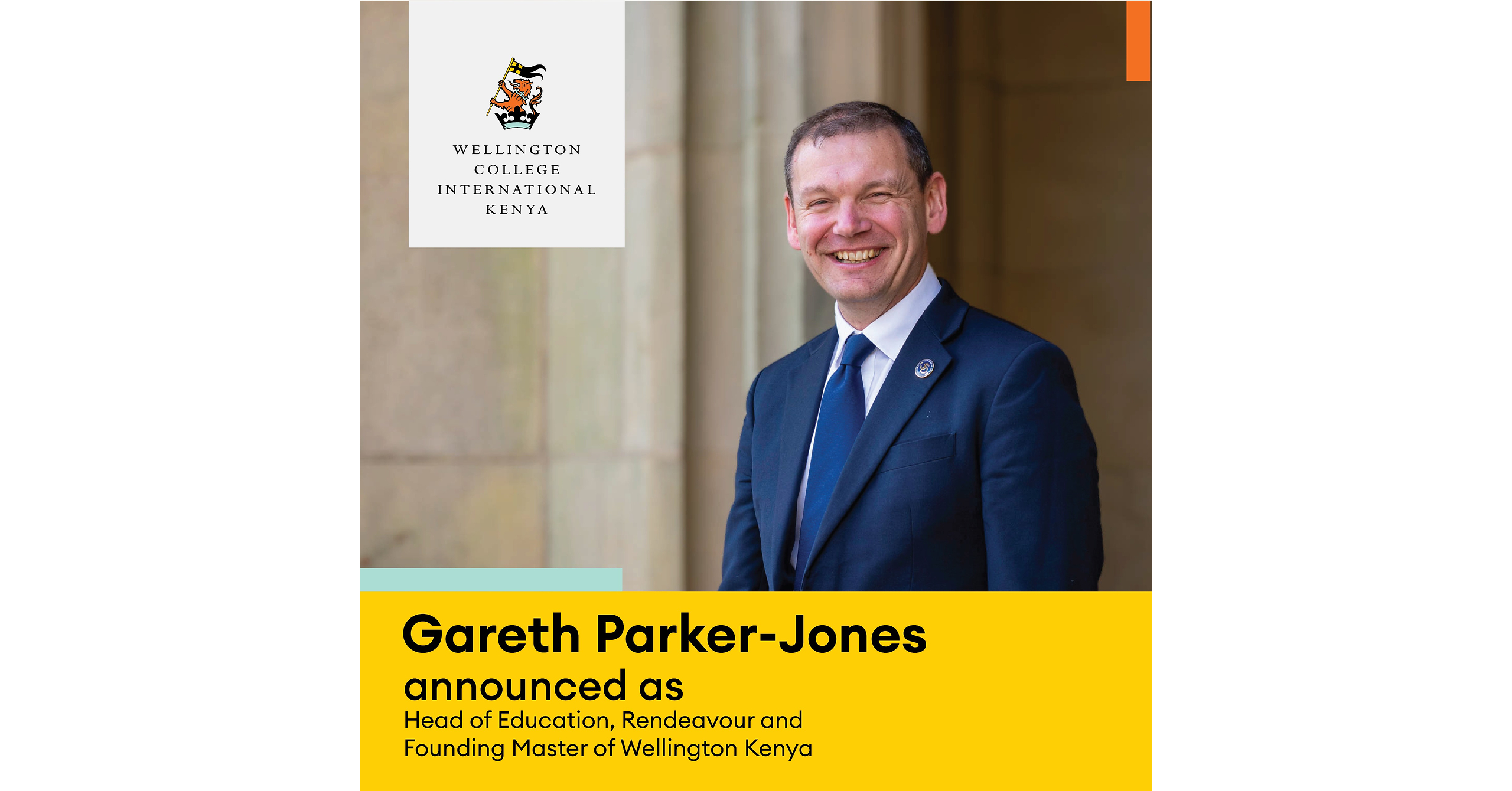 Gareth Parker-Jones nombrado director fundador de Wellington College International Kenya