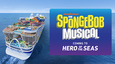 Royal Caribbean has revealed “The SpongeBob Musical” as the headlining theater production on its fourth Icon Class ship, Hero of the Seas. Adventurers of all ages sailing on the newest family vacation can experience the vibrant world of Bikini Bottom when the Tony award-winning musical debuts on Hero from Miami in August 2027. Royal Caribbean has revealed “The SpongeBob Musical” as the headlining theater production on its fourth Icon Class ship, Hero of the Seas. Adventurers of all ages sailing on the newest family vacation can experience the vibrant world of Bikini Bottom when the Tony award-winning musical debuts on Hero from Miami in August 2027.