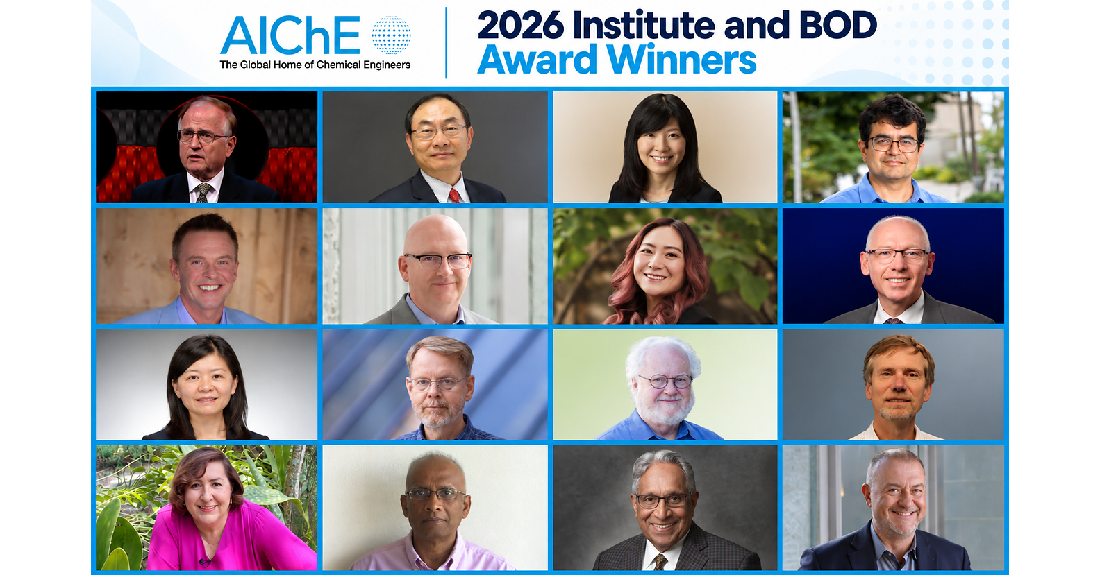 AIChE Recognizes Outstanding Achievements with 2026 Institute and Board of Directors' Awards