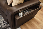 Flexsteel® Pulse™ integrates immersive audio controls into a sleek, concealed arm console.
