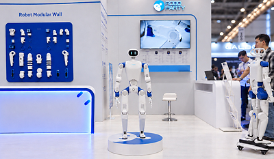 (RoboParty’s RP1 humanoid robot on display at IROS 2026) (RoboParty’s RP1 humanoid robot on display at IROS 2026)