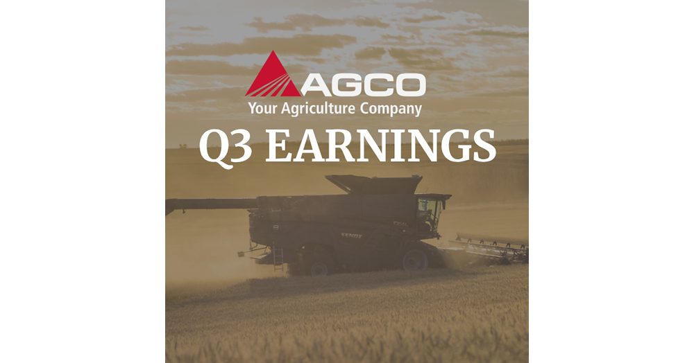 AGCO REPORTS THIRD-QUARTER RESULTS