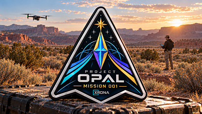 XRDNA Project OPAL mission patch with team field testing Mission Fabric. 