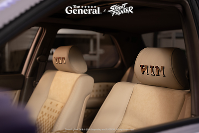 The General x Street Fighter Interior Head Rests