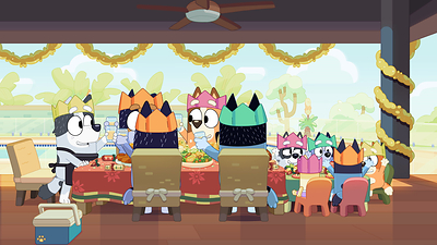 Bluey "Christmas Swim" episode. Credit: Ludo Studio. Bluey "Christmas Swim" episode. Credit: Ludo Studio.