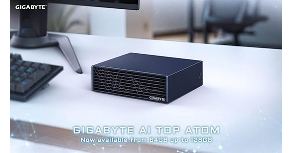 GIGABYTE AI TOP ATOM mit 64 GB Unified Memory erweitert die M&ouml;glichkeiten f&uuml;r die KI-Entwicklung am Desktop