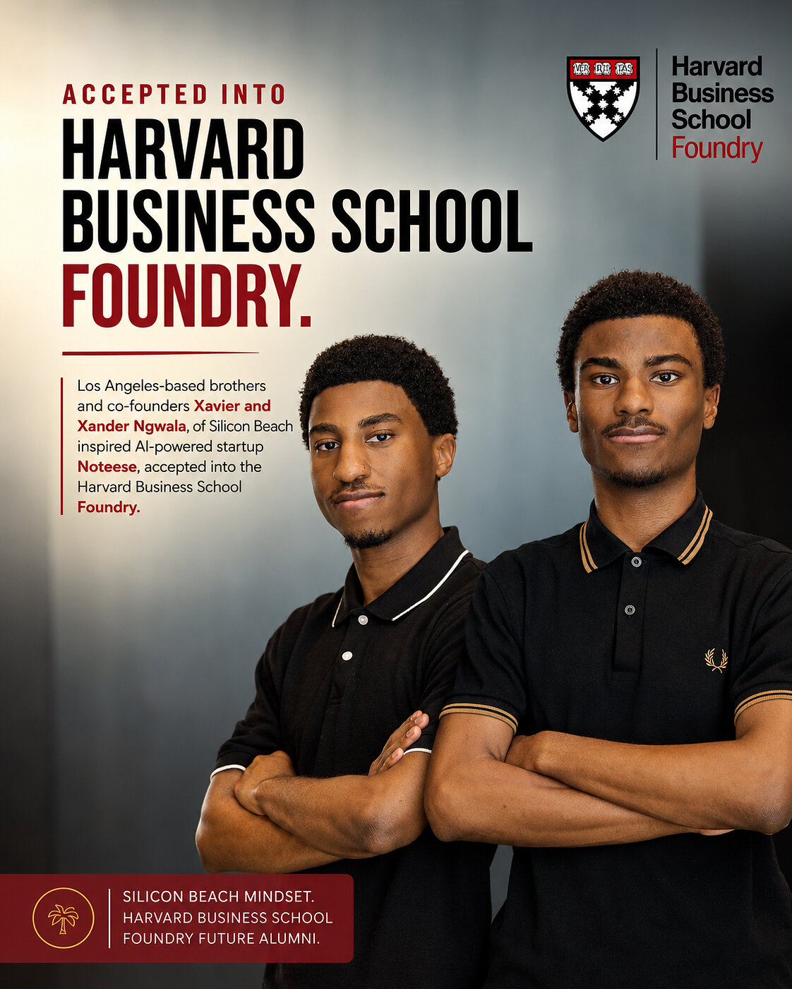 Silicon Beach Brüder Ngwala für Harvard Foundry mit KI-Plattform Noteese ausgewählt