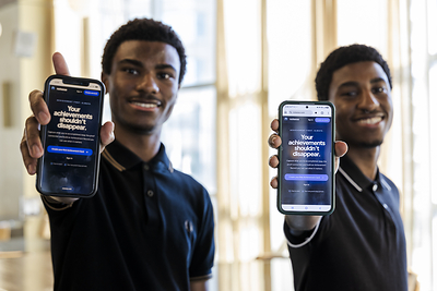 Noteese Mobile View - Xander Ngwala (left) and Xavier Ngwala (right)