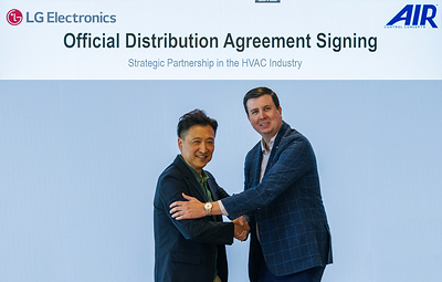 Chris Ahn, President, LG Electronics USA HVAC Division, Hayden Bland, President, AIR Control Concepts