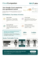 Cloud Companion unifies Google Cloud spend, AI usage, BigQuery and security in one platform, helping teams control costs, identify risk and act faster.