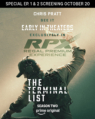 “The Terminal List” Season Two Makes Its Big Screen Premiere Exclusively in Regal RPX