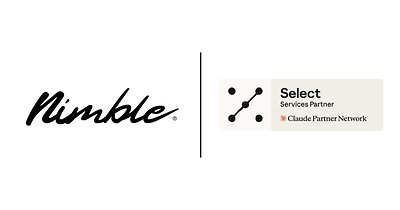 Nimble and Claude Select Logo Lockup