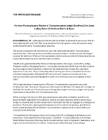 Press Release - Former Pennsylvania Workers’ Compensation Judge Geoffrey Dlin Joins Laffey Bucci D’Andrea Reich & Ryan