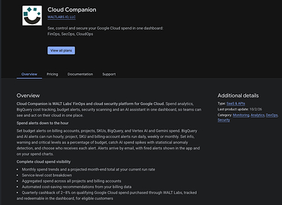 WALT Labs Brings Cloud Companion to Google Cloud Marketplace