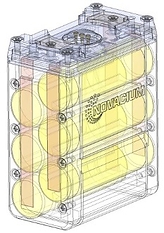 Image 1) Internal configuration of the Novacium battery: arrangement of GEN3 21700 cells and optimized enclosure geometry
