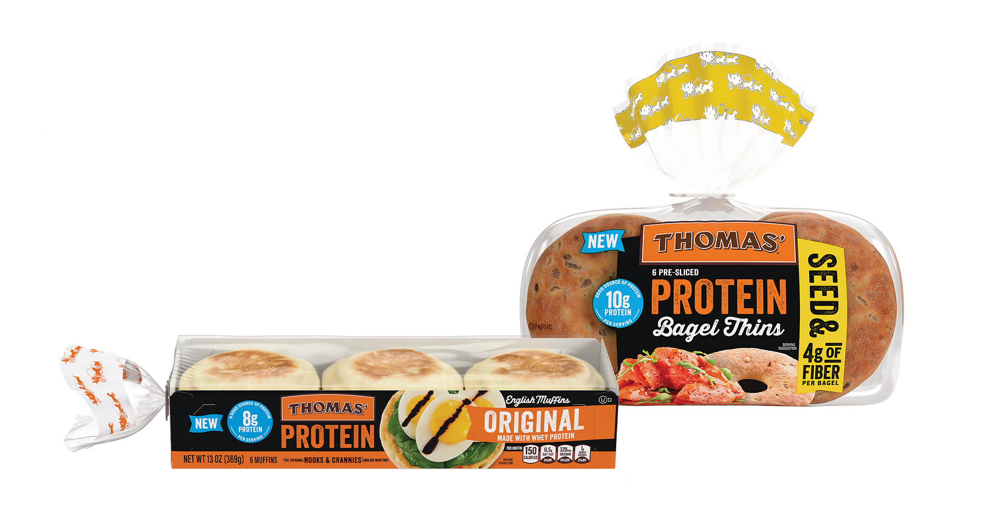 Make the Most of Busy Mornings with Two New Protein-Forward Offerings from Thomas'®