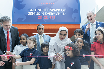 Ribbon-cutting ceremony at Dwight School Cairo's inauguration on September 21, 2026