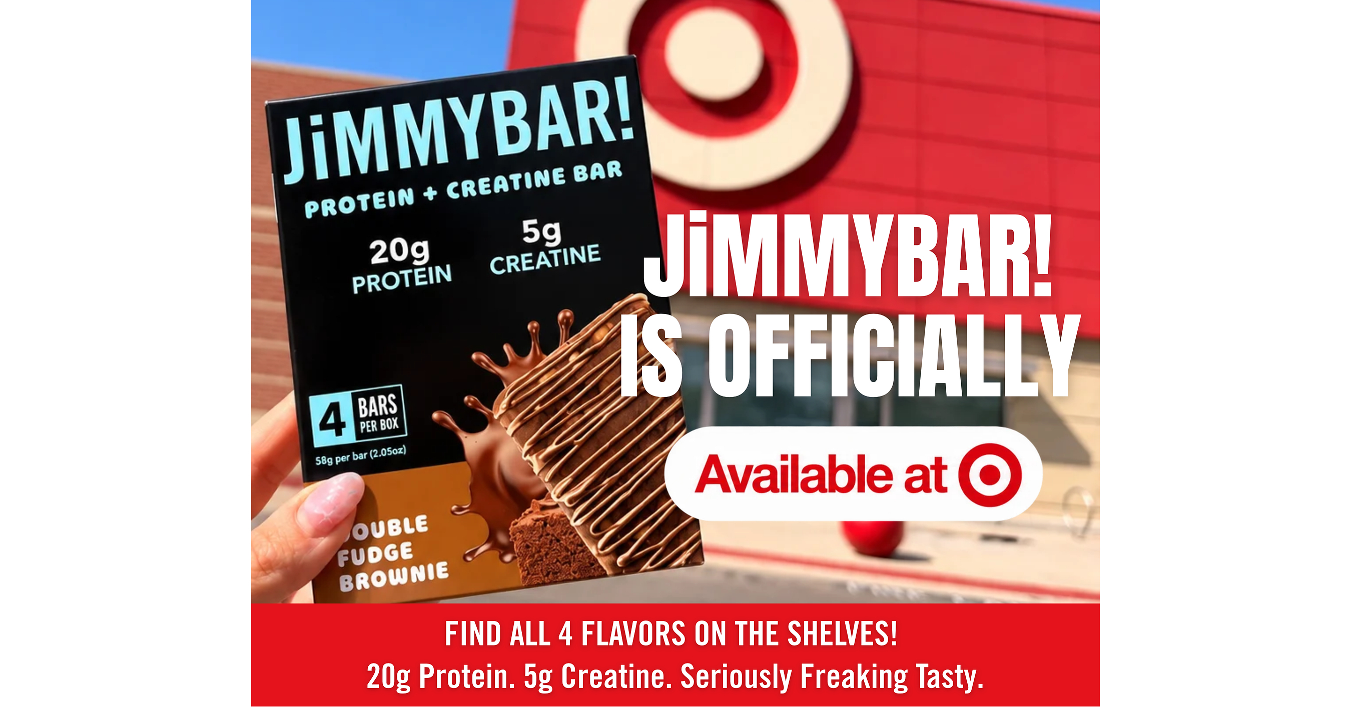 JiMMYBAR! Takes Creatine Mainstream with Major Target Rollout Nationwide