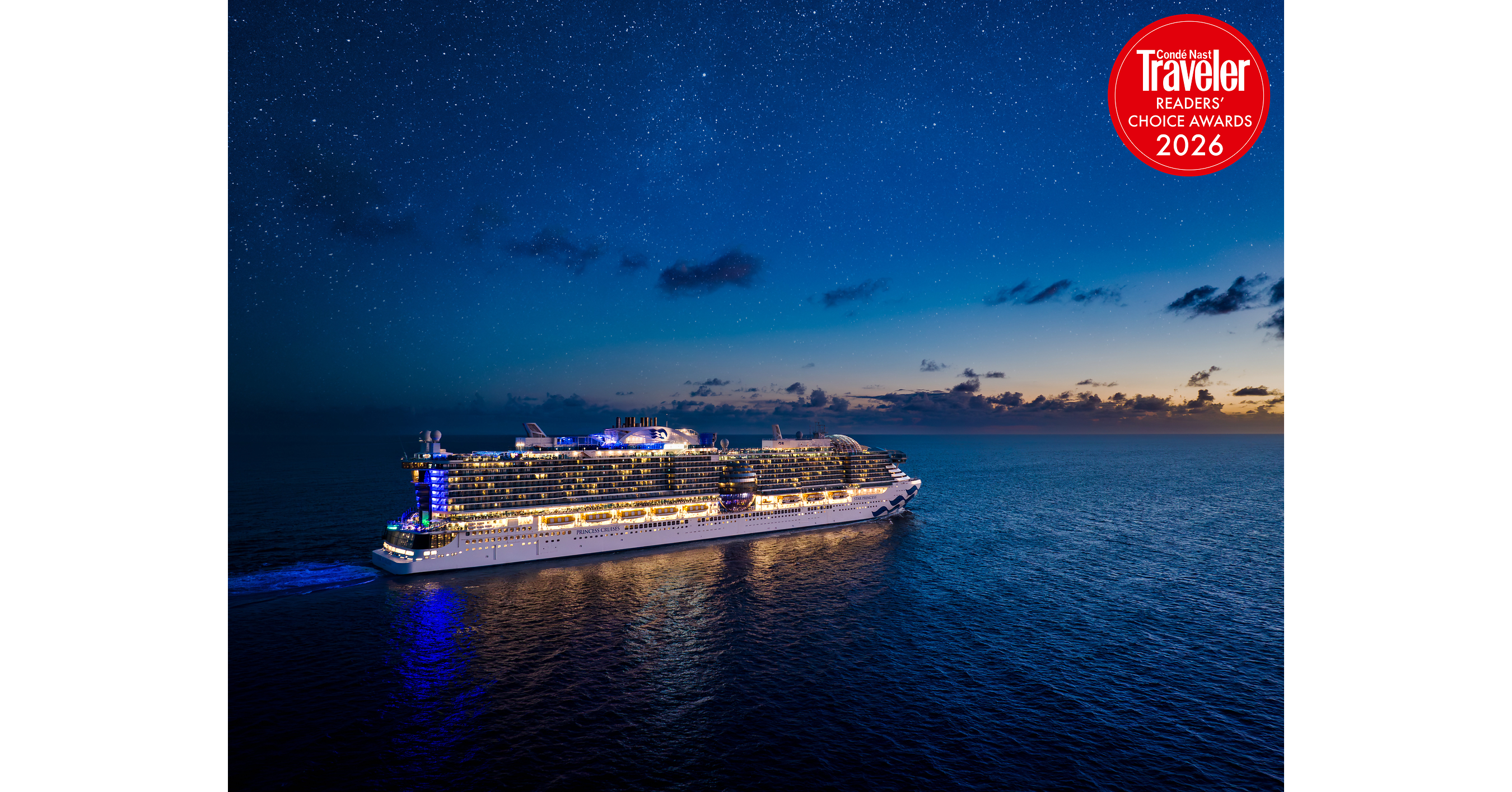Princess Cruises Named #1 Mega Cruise Ship in Condé Nast Traveler 2026 Readers' Choice Awards