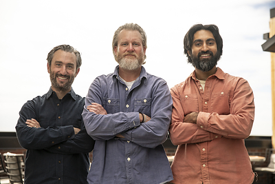 General Medicine cofounders (L-R) Elliot Cohen, President.; TJ Parker, CEO; and Ashwin Muralidharan, Chief Product Officer.