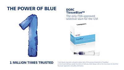 1 million procedures in the U.S. utilizing DORC TissueBlue®