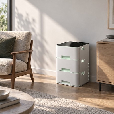 greenwaterHOME uses microalgae to capture CO2 and release fresh oxygen indoors. greenwaterHOME uses microalgae to capture CO2 and release fresh oxygen indoors.
