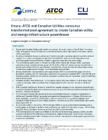 Emera, ATCO and Canadian Utilities announce transformational agreement