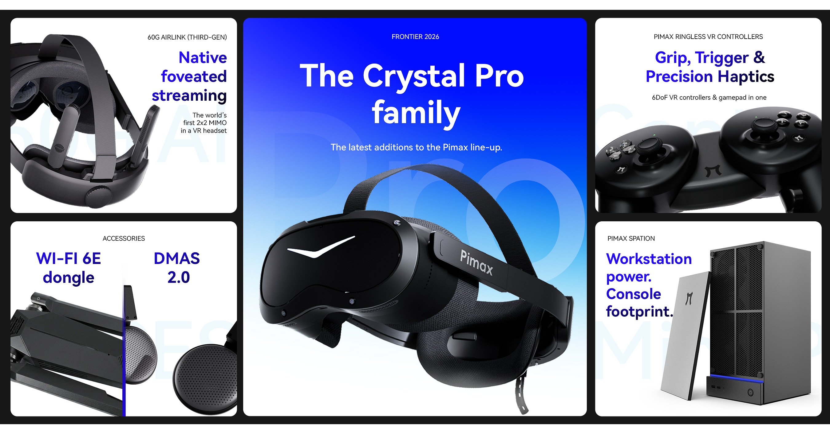 Pimax dévoile le Crystal Pro, doté d'une technologie de diffusion en continu fovéale native qui transmet sans fil l'image de la carte graphique directement au casque