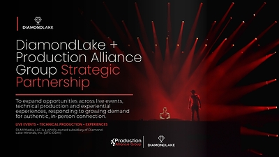 DiamondLake and Production Alliance Group Announce Strategic Partnership to Power the Next Era of Live Events and Experiences