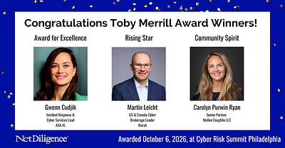 NetDiligence Announces 2026 Toby Merrill Award Recipients