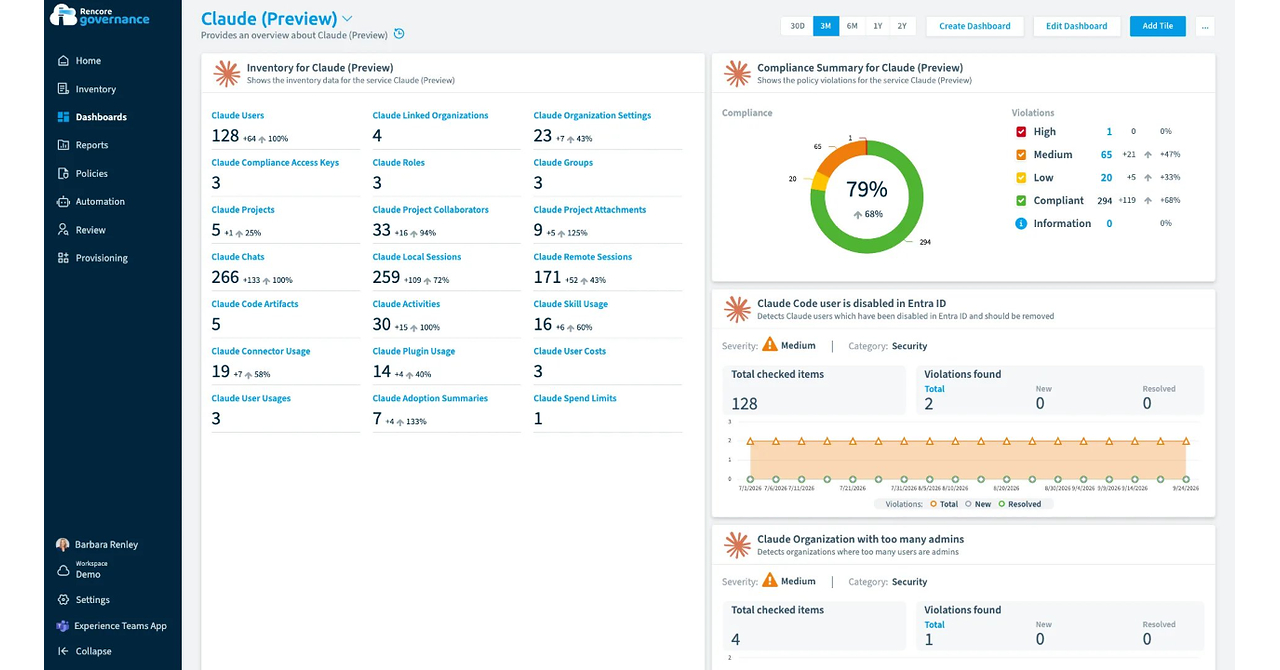 Rencore Introduces Multi‑AI Governance Functionality