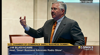 C-SPAN covers Blasingame emceeing US Chamber's Small Business Summit, Washington DC, 2004