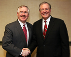Blasingame and Steve Forbes at Forbes HQ, New York, NY, 2015