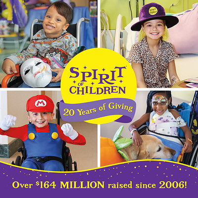 20 Years of Halloween & Healing: Spirit of Children Unveils Historic $20 Million Fundraising Goal to Make Hospitals Less Scary for Kids