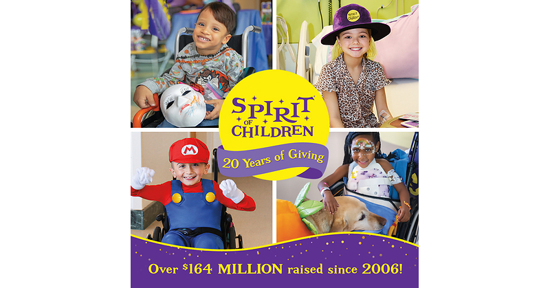 20 Years of Halloween & Healing: Spirit of Children Unveils Historic $20 Million Fundraising Goal to Make Hospitals Less Scary for Kids