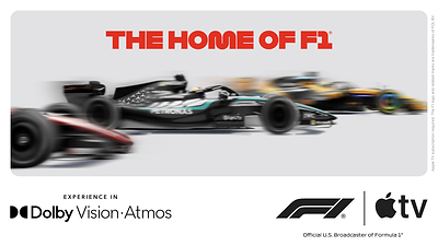 Today, Dolby and Apple announced that Dolby Atmos is coming to Formula 1® on Apple TV beginning with the 2026 U.S. Grand Prix™, joining Dolby Vision to deliver an even more immersive viewing experience. 