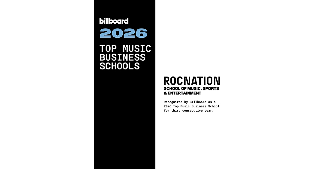 Long Island University's Roc Nation School of Music, Sports & Entertainment Earns Third Consecutive Recognition on Billboard's Top Music Business Schools List
