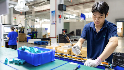 WeLion New Energy and its semi-solid-state batteries. Photo: Yi Fan/VCG via AP Images WeLion New Energy and its semi-solid-state batteries. Photo: Yi Fan/VCG via AP Images