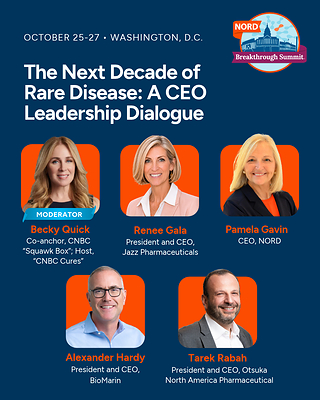 CNBC’s Becky Quick to Moderate CEO Leadership Dialogue on the Next Decade of Rare Disease at the NORD Breakthrough Summit