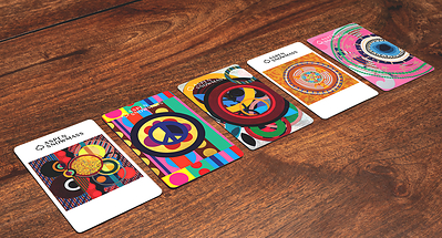 Milhazes' work displayed as lift ticket art. Milhazes' work displayed as lift ticket art.