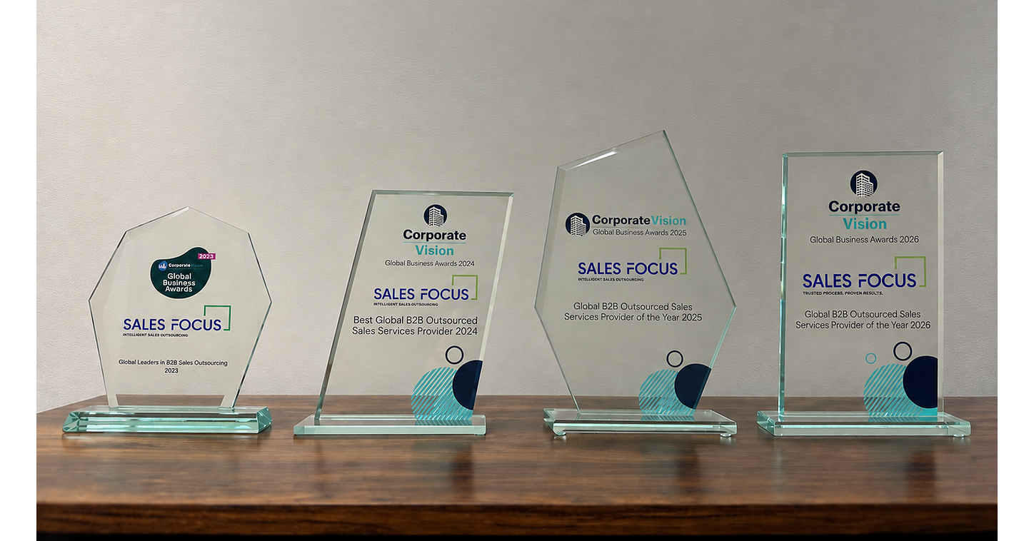Sales Focus Inc. Named Global B2B Outsourced Sales Services Provider of the Year 2026 by Corporate Vision