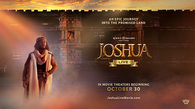 ROADSIDE ATTRACTIONS BRINGS SIGHT &amp; SOUND'S PREMIERE STAGE SPECTACLE "JOSHUA--LIVE!" TO THE BIG SCREEN NATIONWIDE OCTOBER 30, 2026