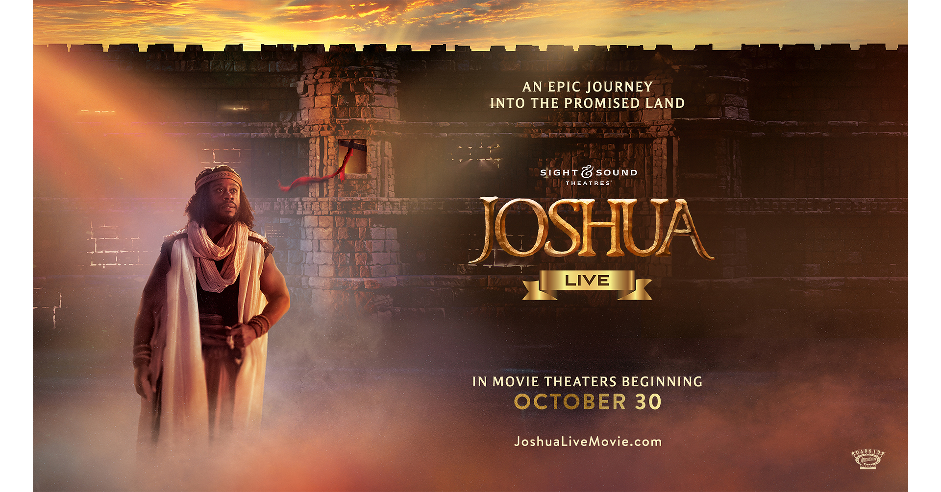 ROADSIDE ATTRACTIONS BRINGS SIGHT & SOUND'S PREMIERE STAGE SPECTACLE "JOSHUA--LIVE!" TO THE BIG SCREEN NATIONWIDE OCTOBER 30, 2026