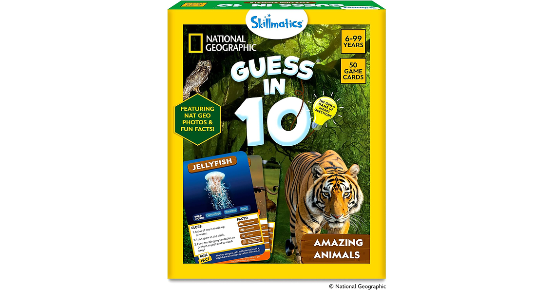 Skillmatics Guess in 10 National Geographic Named a Parents 2026 Best Toy Award Winner